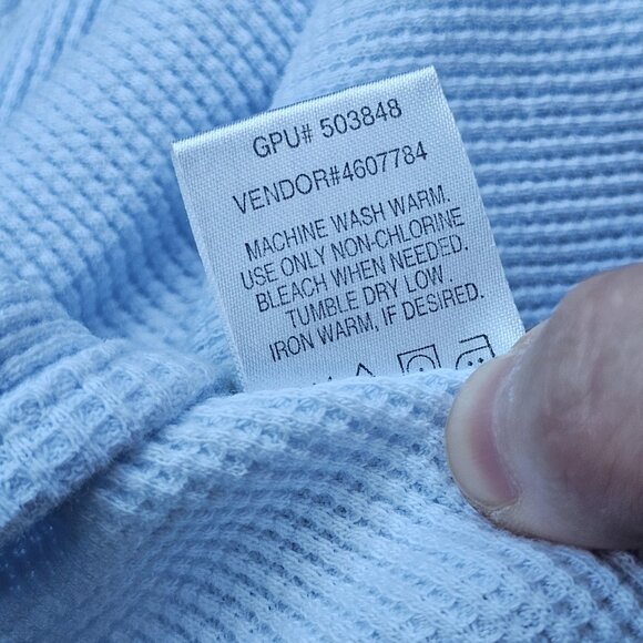 VTG Circo Blue Baby Blanket Helicopter Thermal Embroidered Boy Y2K 2000s Waffle - Picture 9 of 9